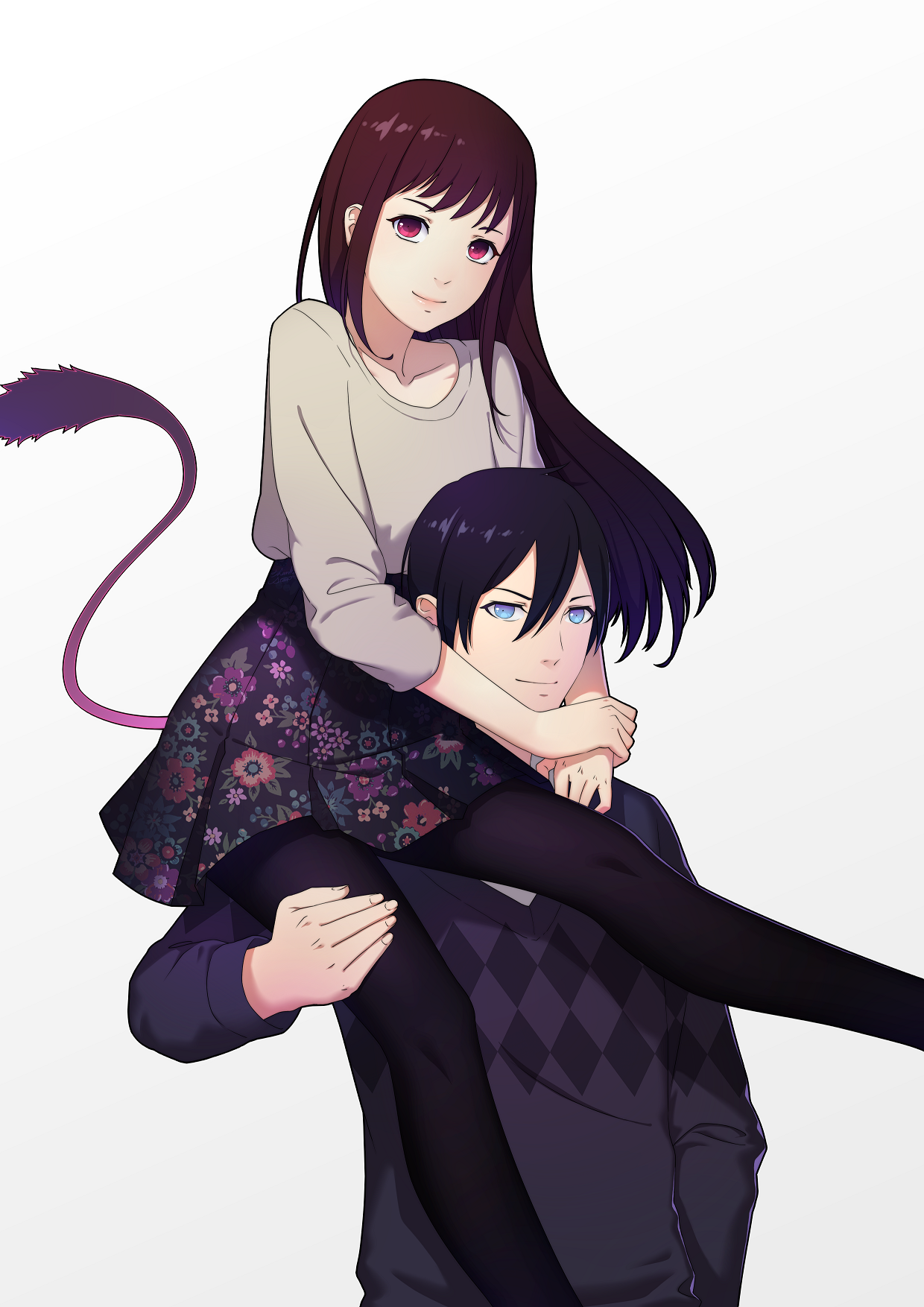 iki_hiyori, noragami, pantyhose, rekaerb_maerd, tail, yato