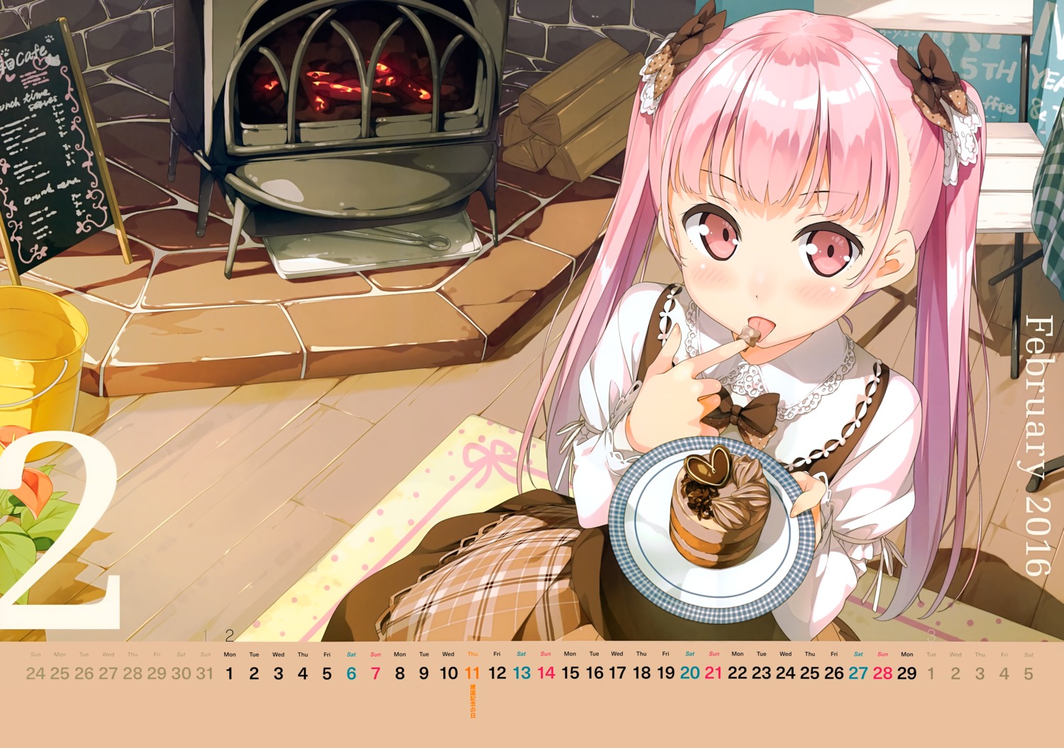 5_nenme_no_houkago, calendar, dress, kantoku, miyaguchi_kanna