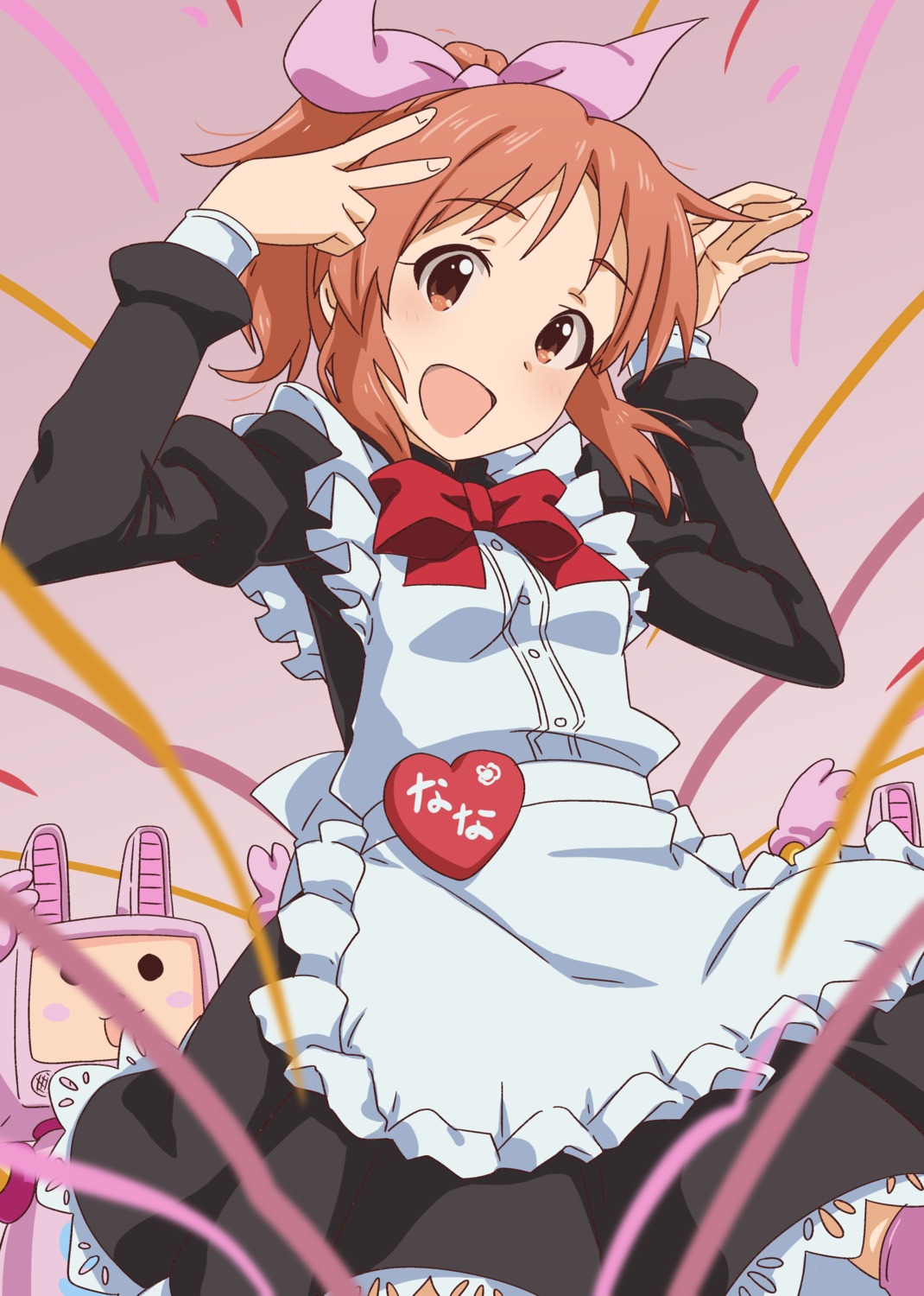 abe_nana, maid, pokowachikusu, the_idolm@ster, the_idolm@ster_cinderella_girls, thighhighs