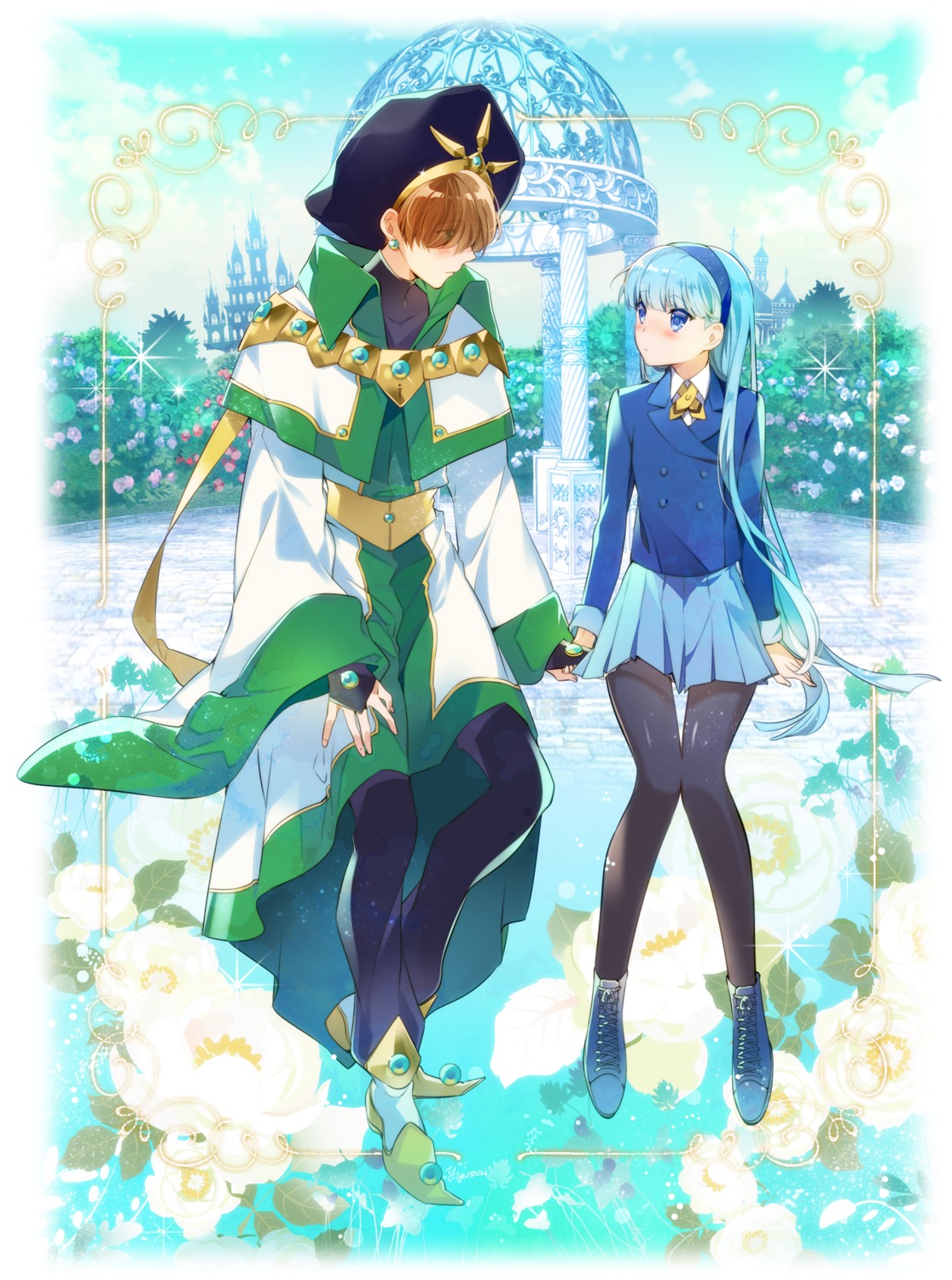 ascot, iyutani, magic_knight_rayearth, pantyhose, ryuuzaki_umi, seifuku