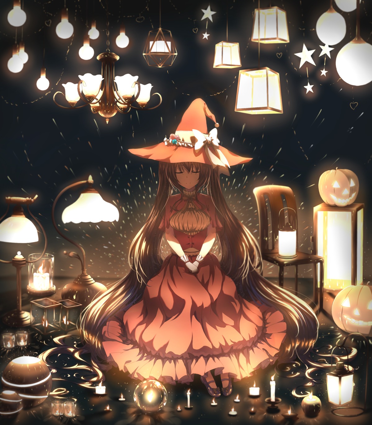 dress, halloween, hatsune_miku, isumi_(yangyan), vocaloid, witch