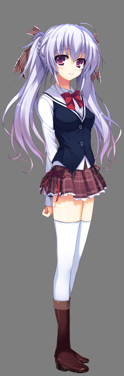 reminiscence, seifuku, shimadu_aki, thighhighs, tigre, tomose_shunsaku, transparent_png