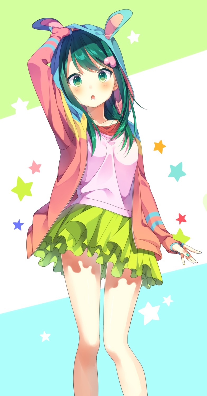 kotori_(gokigen_iori), open_shirt, serizawa_momoka, tokyo_7th_sisters