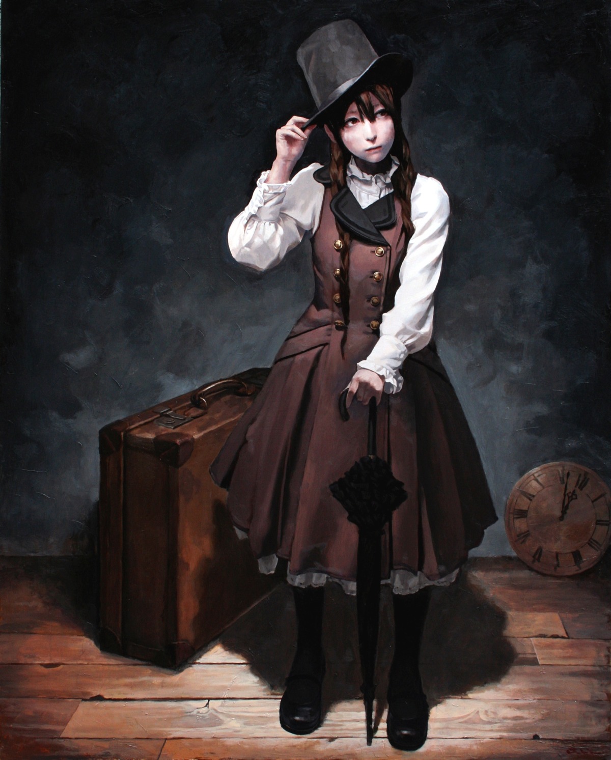 dress, fixme, imai_takahiro, umbrella