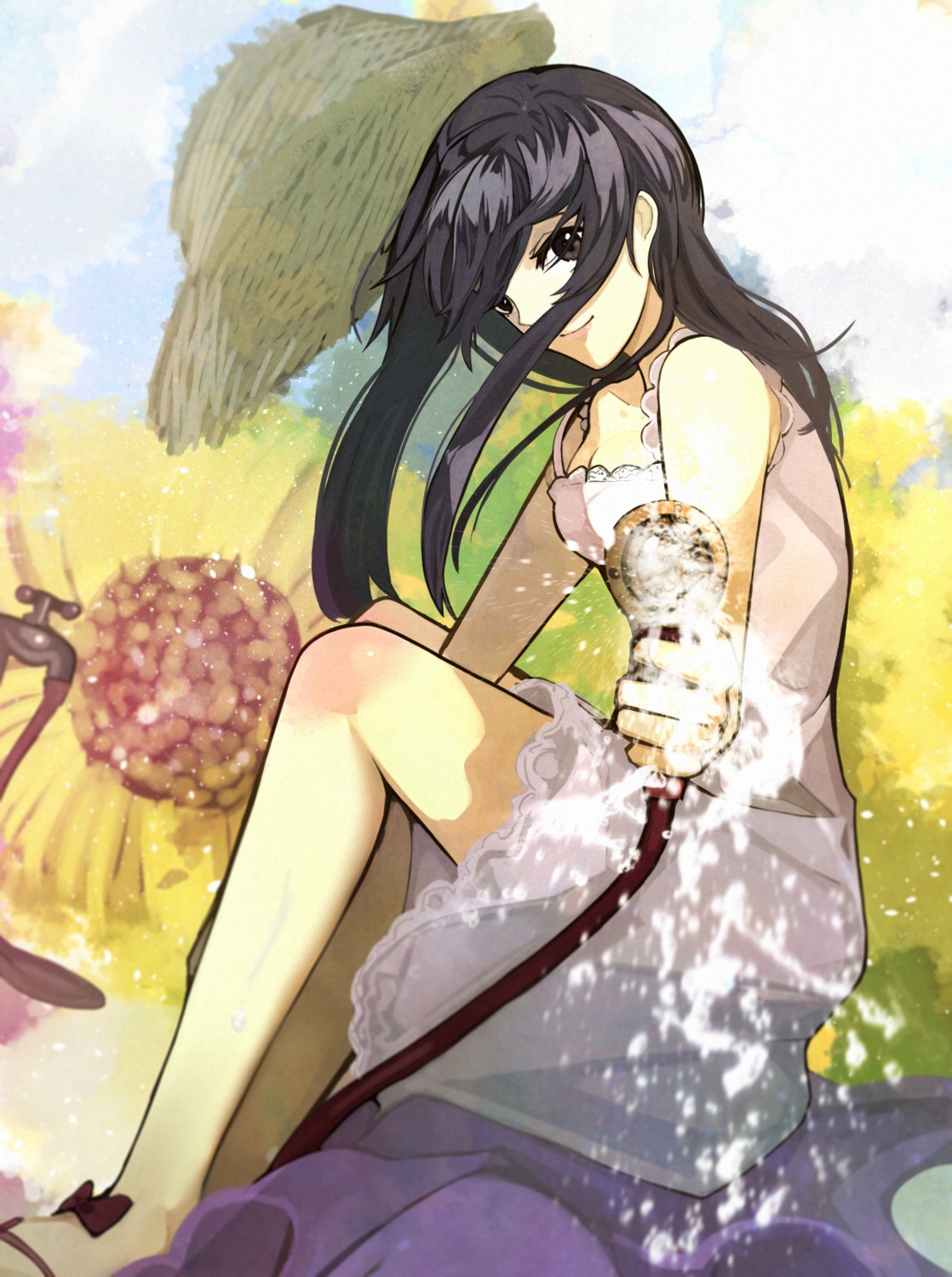 dress, kujou_sakurako, sakurako-san_no_ashimoto_ni_wa_shitai_ga_umatteiru, scroll