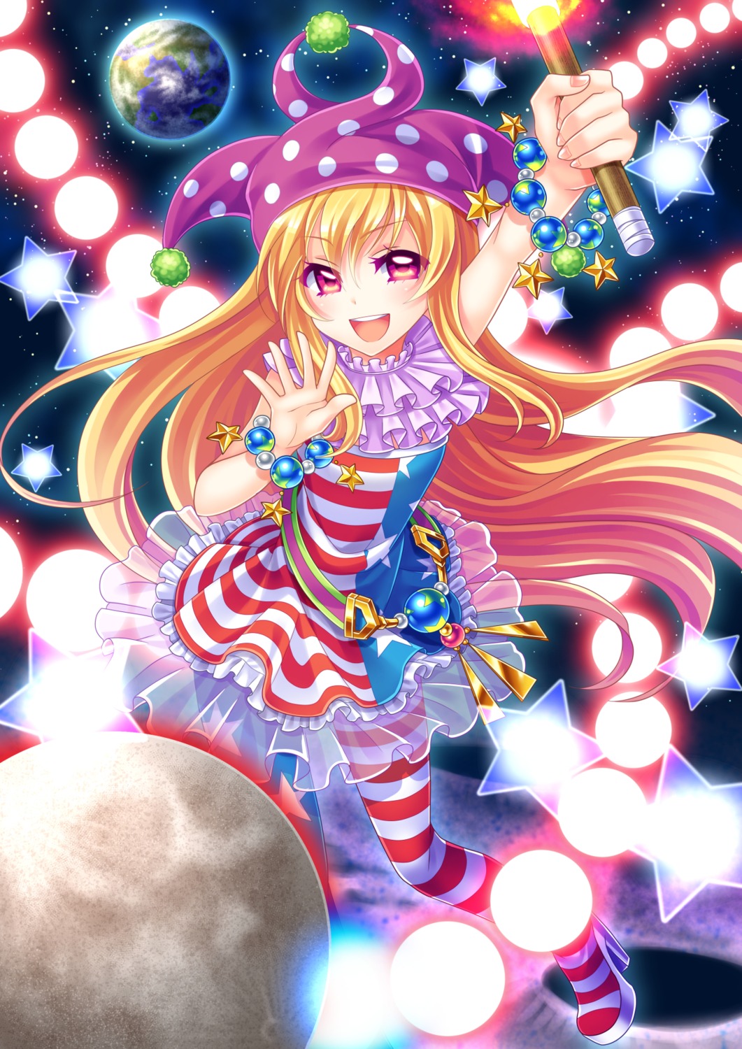 clownpiece, dress, heels, pantyhose, soraeda, touhou
