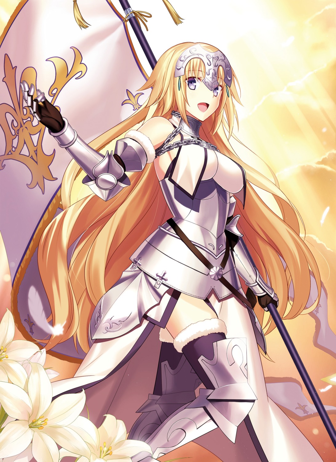 armor, fate/apocrypha, fate/grand_order, fate/stay_night, fuyuki_(neigedhiver), jeanne_d'arc, jeanne_d'arc_(fate), thighhighs