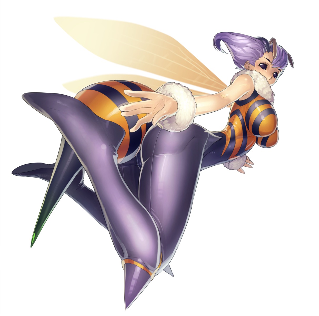 bodysuit, dark_stalkers, monster_girl, q-bee, tagme, wings