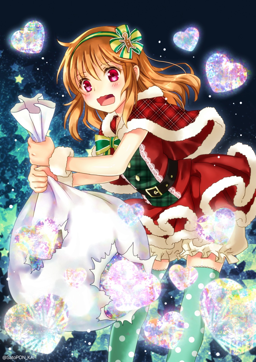 bloomers, christmas, kanon, sato-pon, thighhighs, tsukimiya_ayu