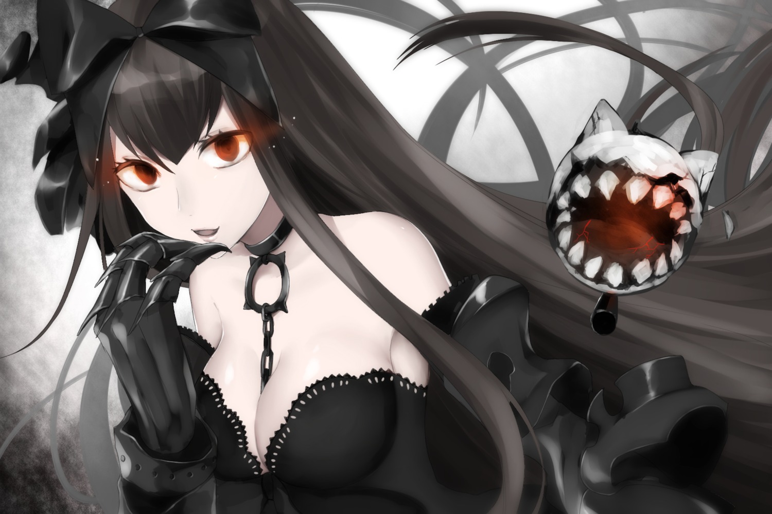cleavage, dress, kantai_collection, lolita_fashion, sakiryo_kanna, seaplane_tender_hime
