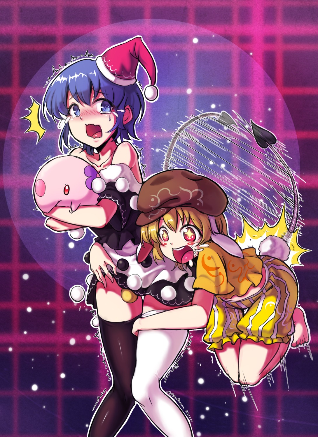 animal_ears, bunny_ears, crossover, doremy_sweet, koissa, munna, pokemon, ringo_(touhou)