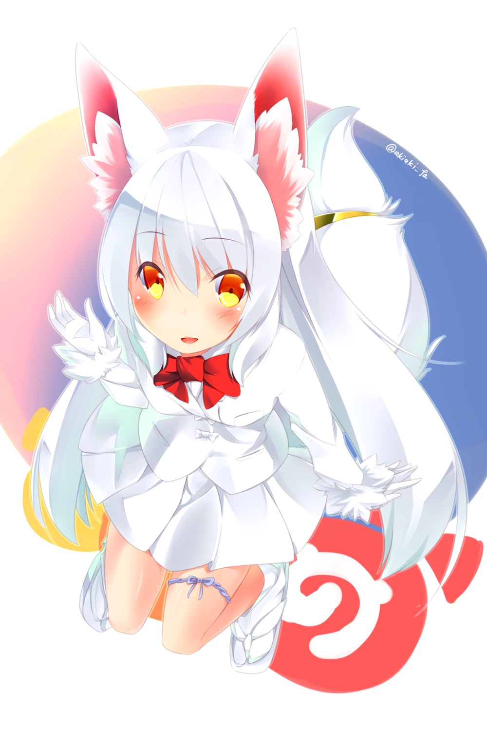animal_ears, autumn_dawn, kitsune, tail