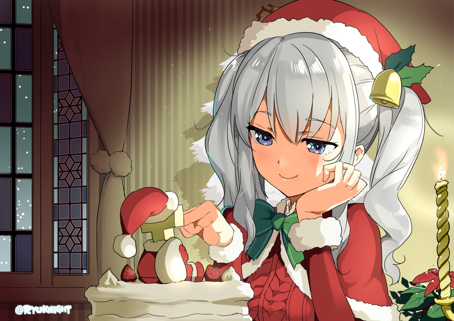 christmas, kantai_collection, kashima_(kancolle), naitou_ryu
