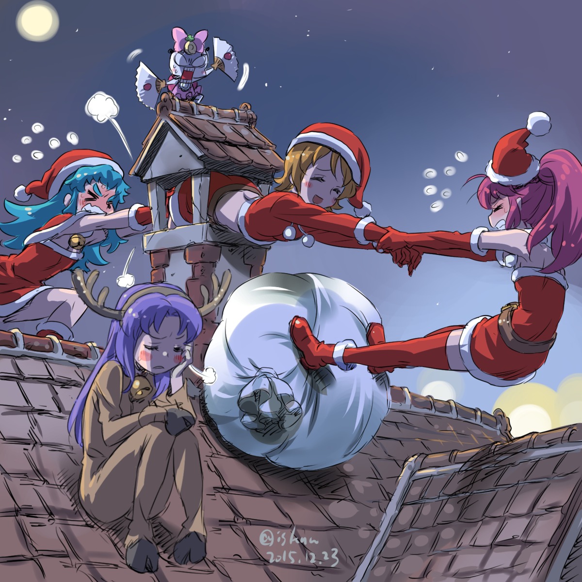 christmas, dress, happinesscharge_precure!, heels, horns, isedaichi_ken, precure, shirayuki_hime_(precure)