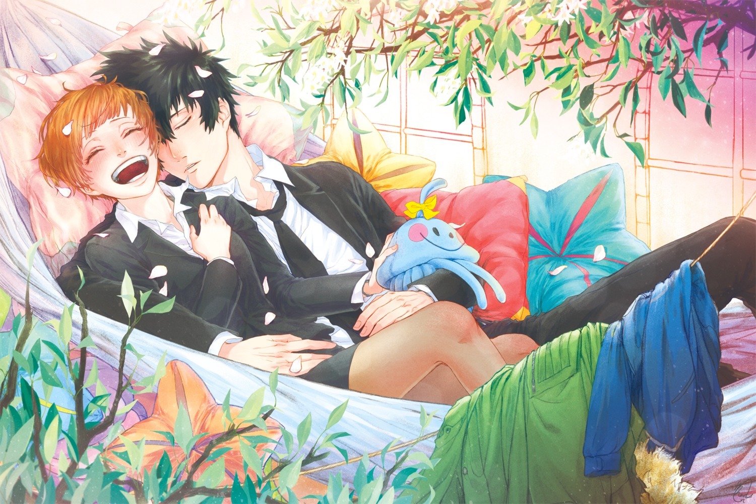 hannyag, kougami_shinya, pantyhose, psycho-pass, tsunemori_akane