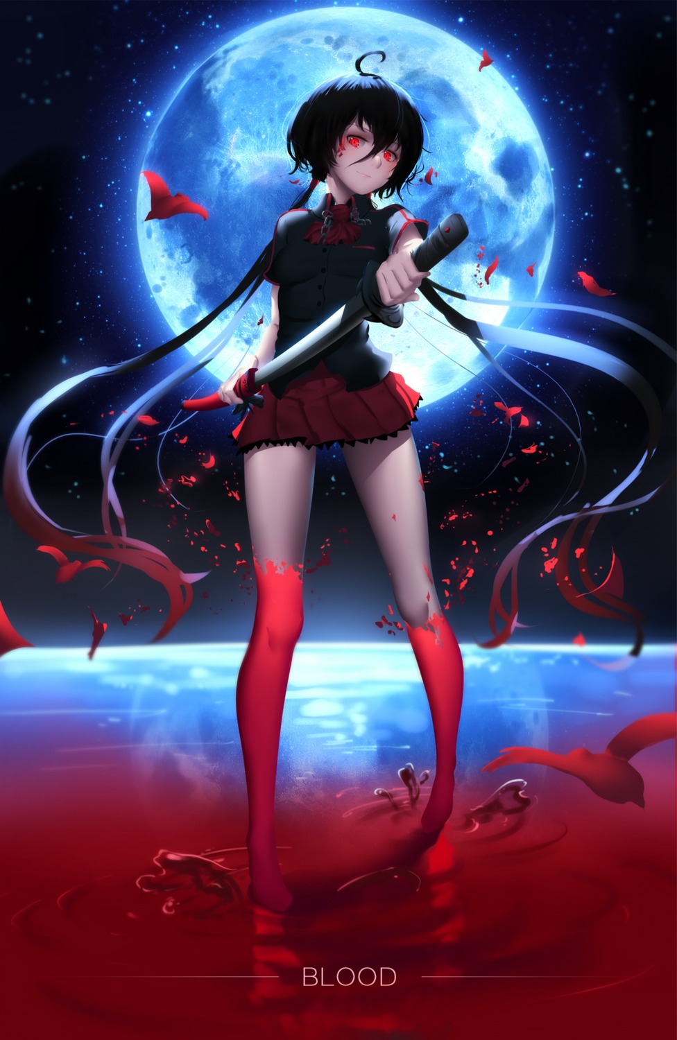 blood, blood-c, blood_the_last_vampire, hk_(hk), kisaragi_saya, seifuku, sword
