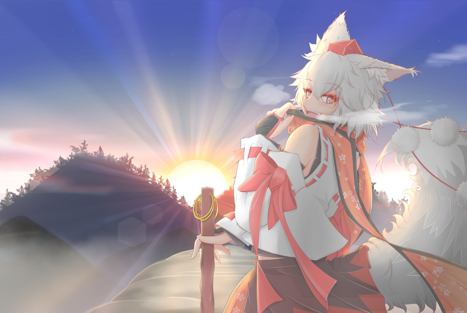 animal_ears, cube85, inubashiri_momiji, tail, touhou