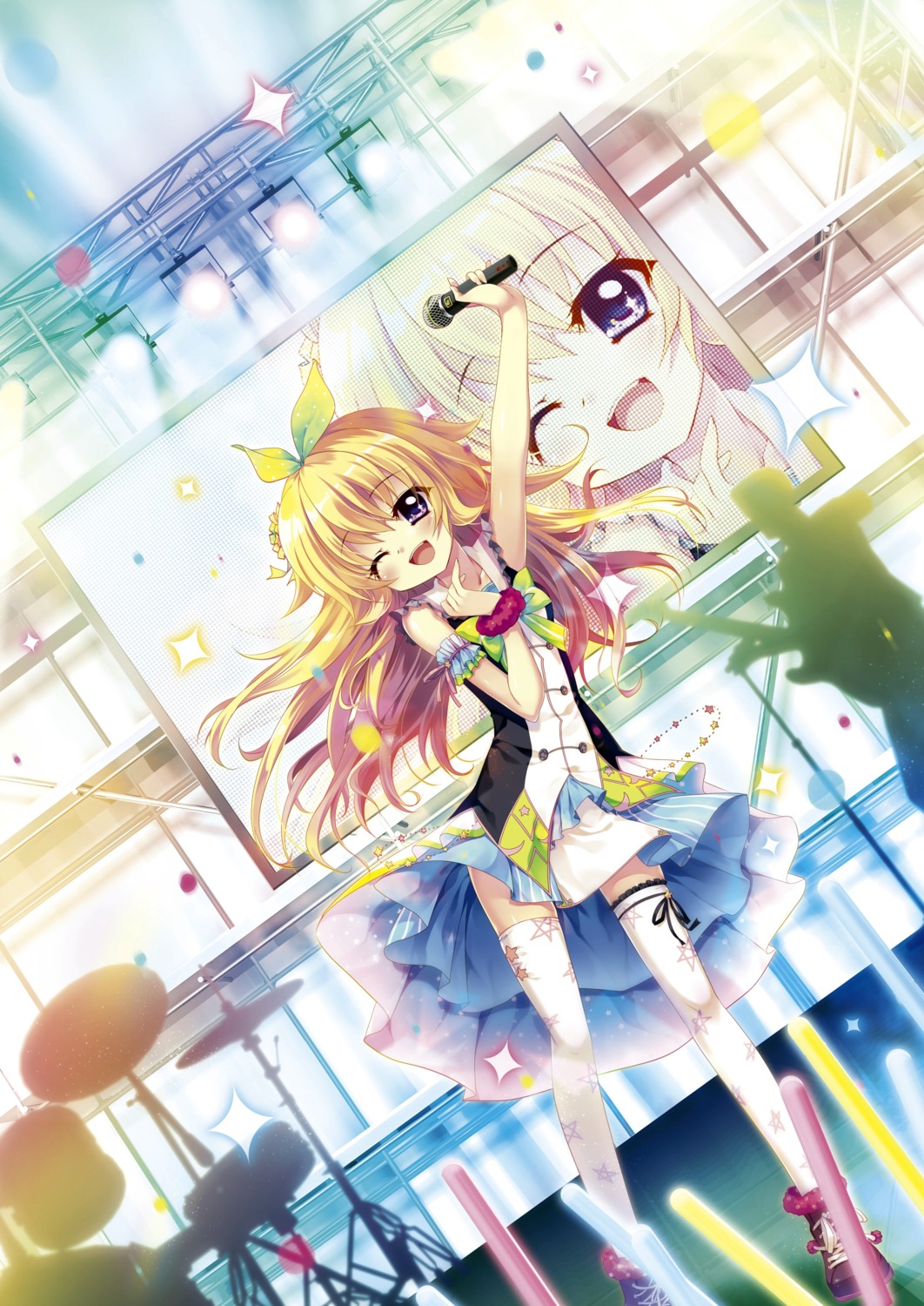 hasegawa_mii, izumi_tsubasu, re:stage!_project, thighhighs