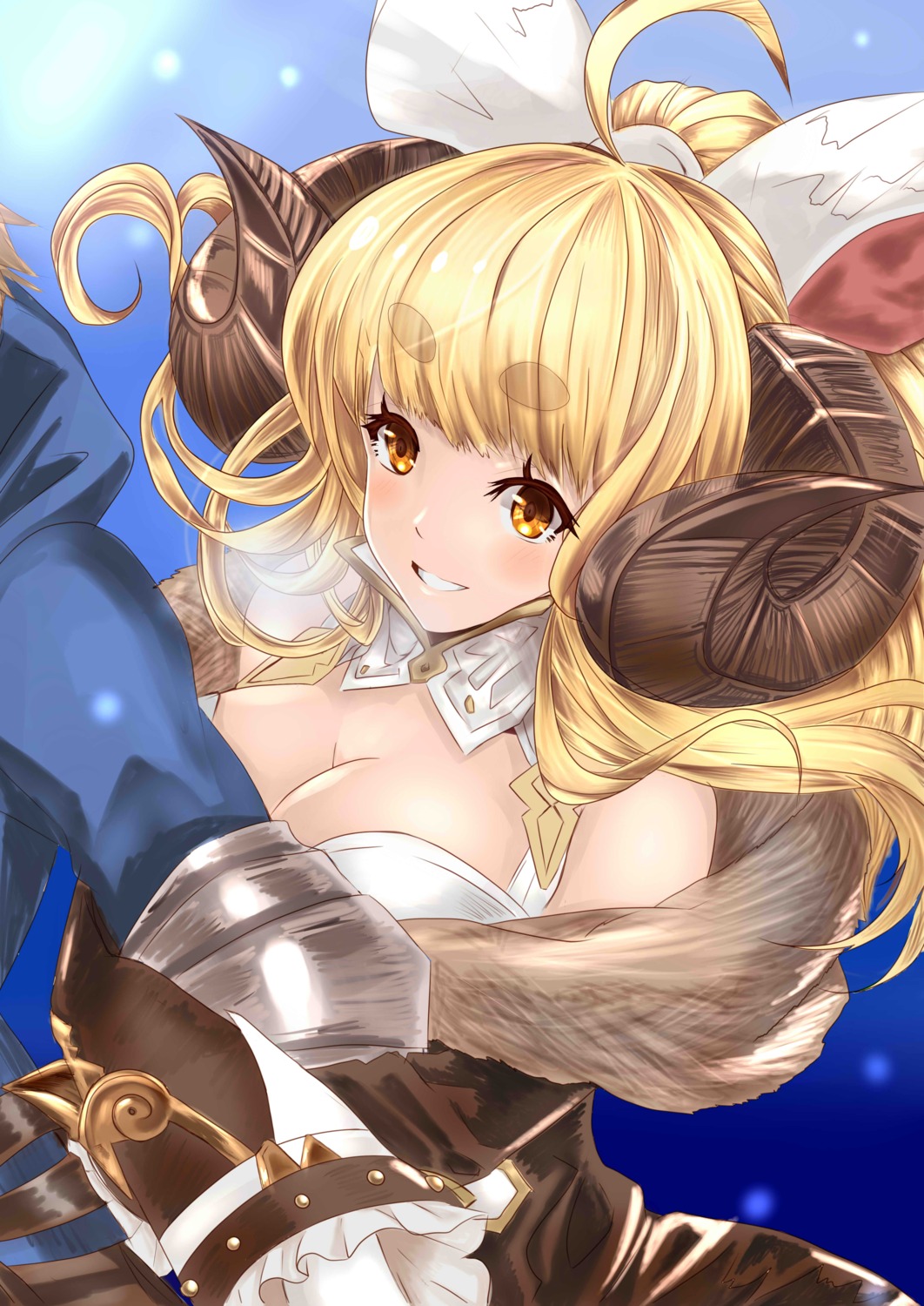 anira_(granblue_fantasy), asuki_(artist), cleavage, granblue_fantasy, horns