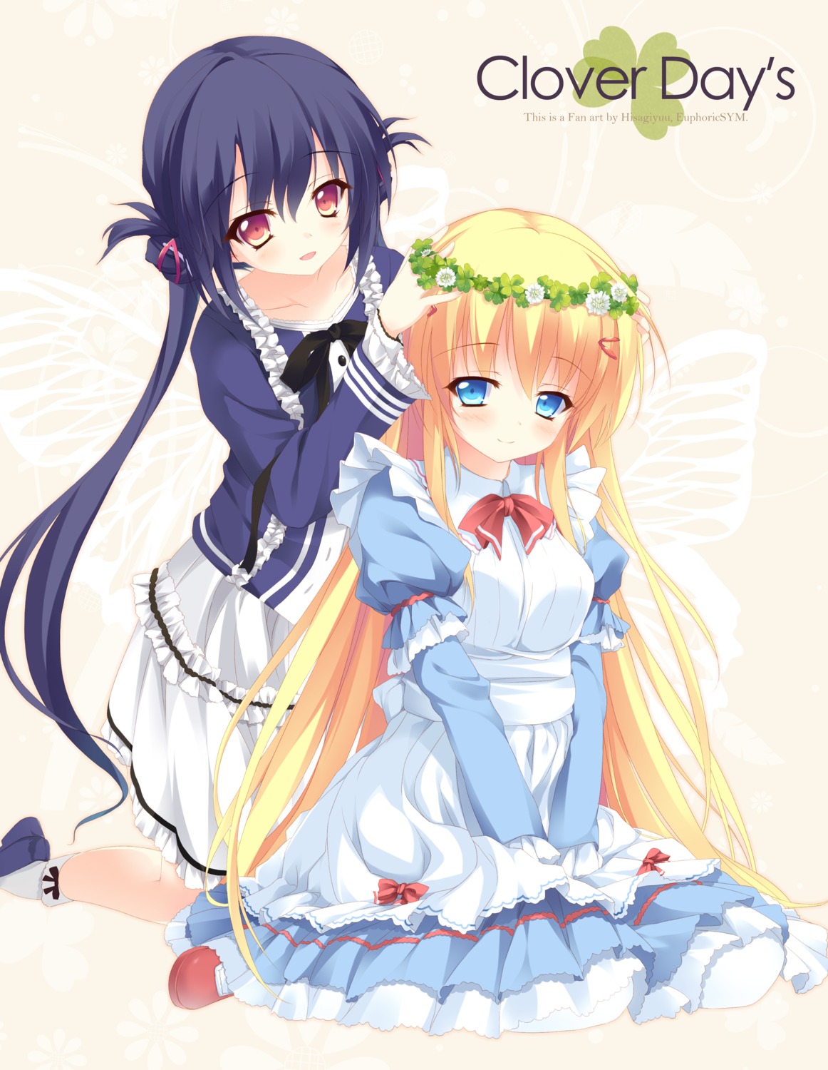 clover_day's, hisagi_yuu, maid, takakura_anri, takakura_anzu