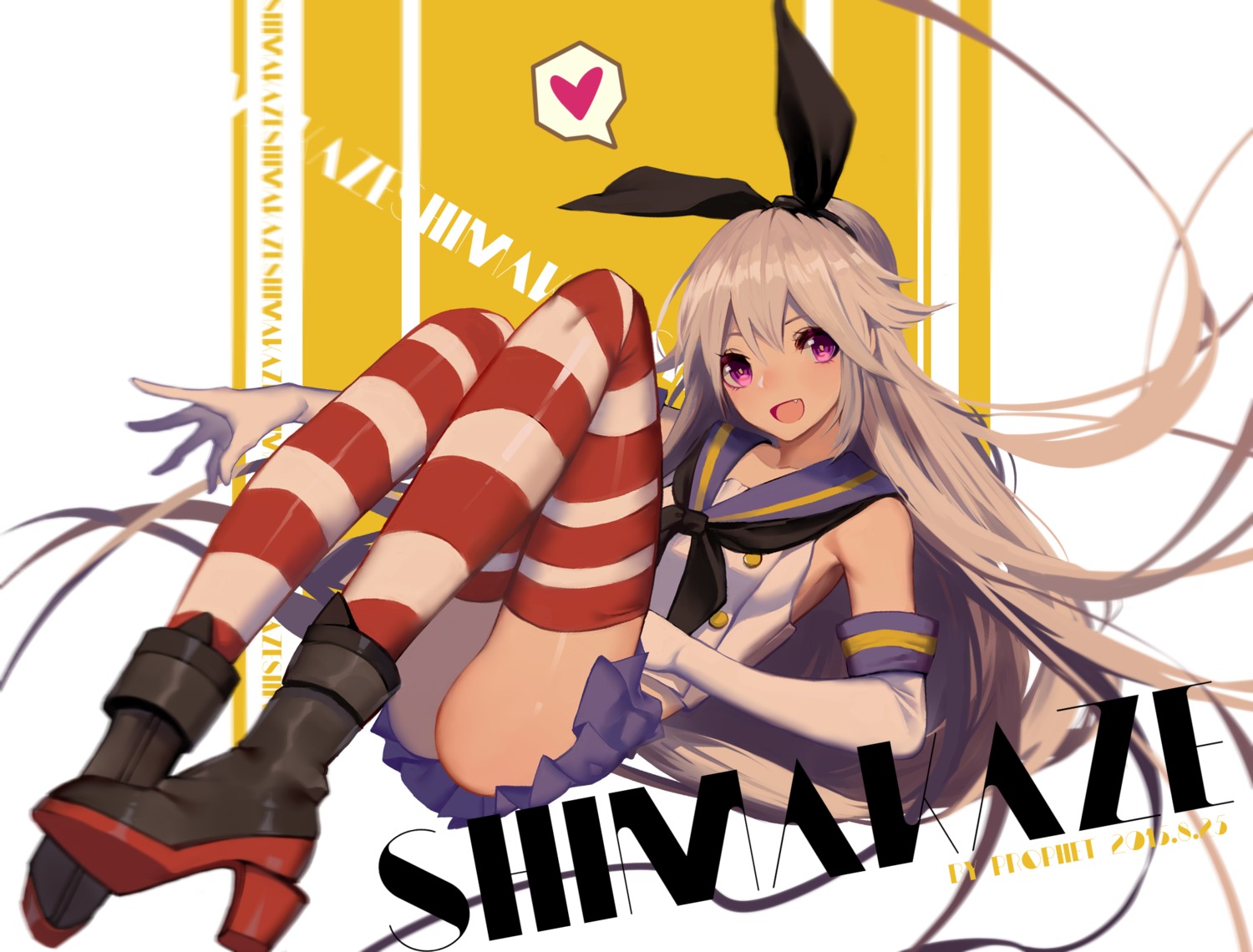 heels, kantai_collection, nopan, prophet_heart, shimakaze_(kancolle), thighhighs