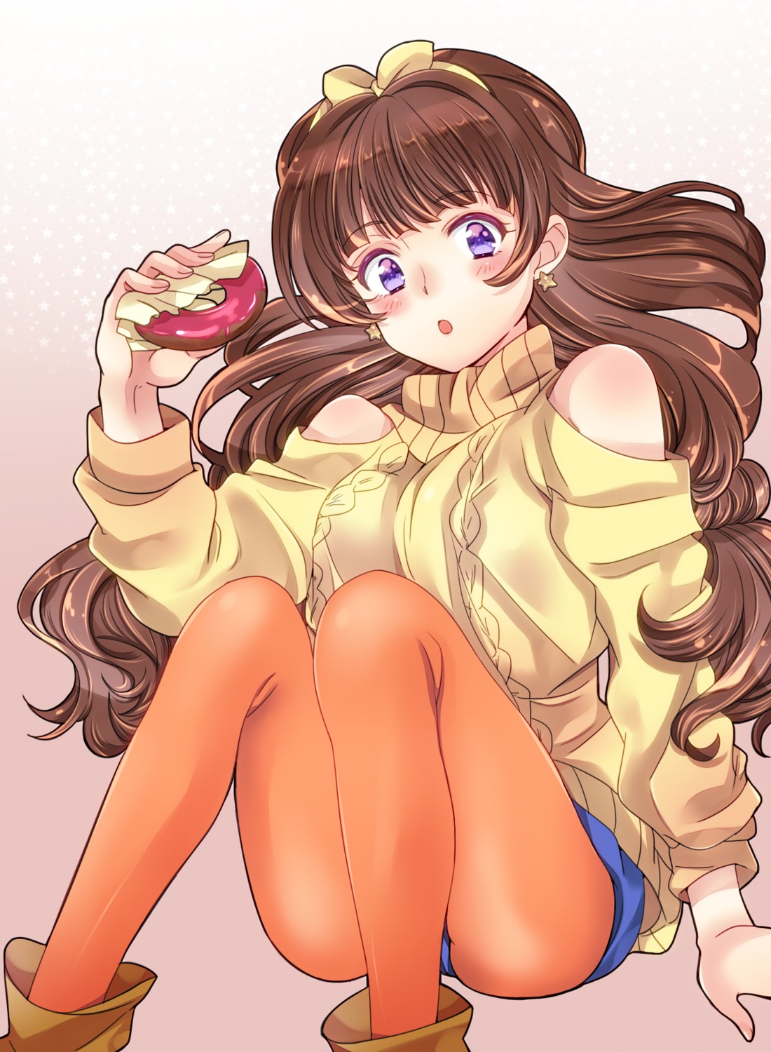 amanogawa_kirara, go!_princess_precure, mihara_youzora, pantyhose, precure, sweater