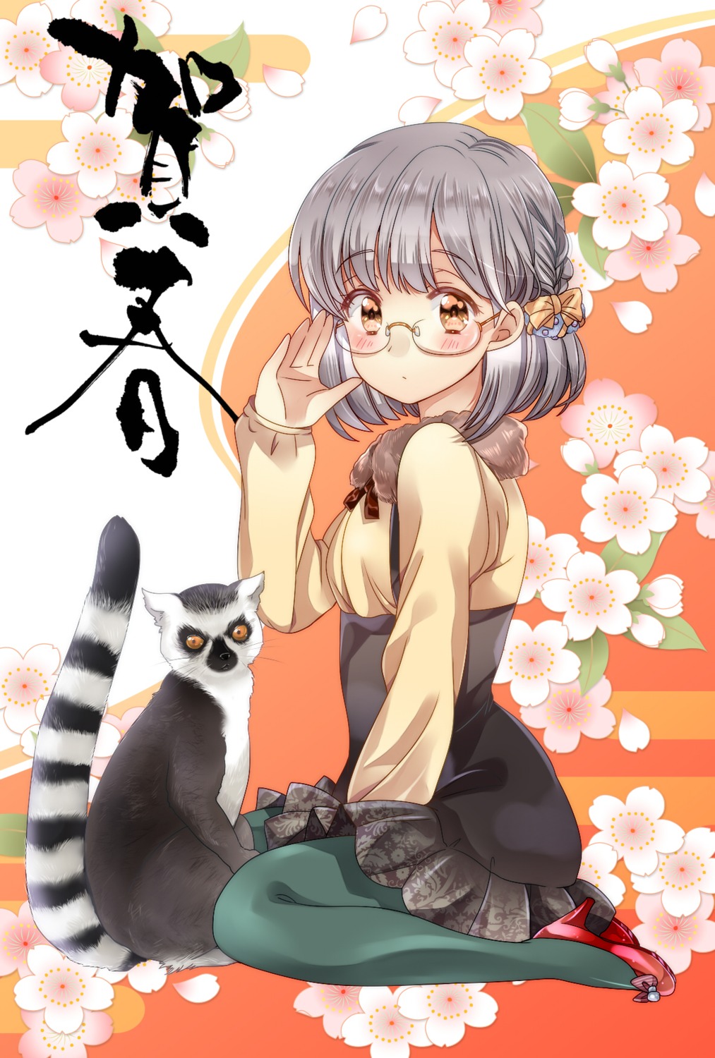 heels, megane, mihara_youzora, pantyhose