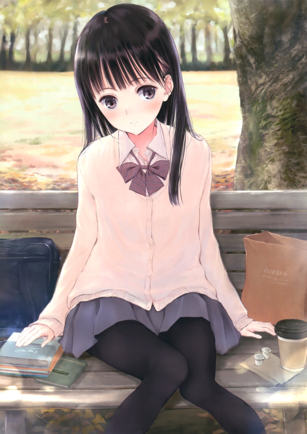 fujita_hidetoshi, pantyhose, seifuku, sweater, yume_no_kakera