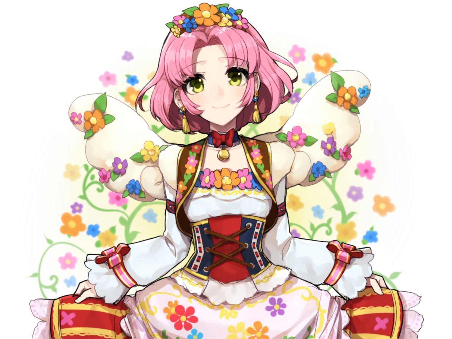aikatsu!, dress, hitoto, kitaouji_sakura, skirt_lift, wallpaper, wings