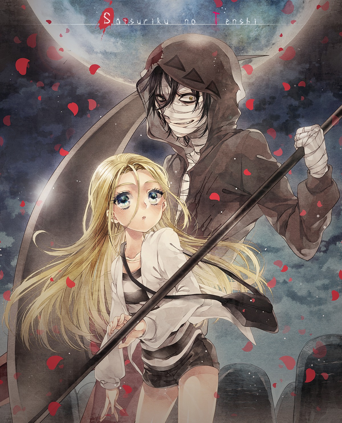 bandages, denko, isaac_foster, rachel_gardner, satsuriku_no_tenshi, weapon