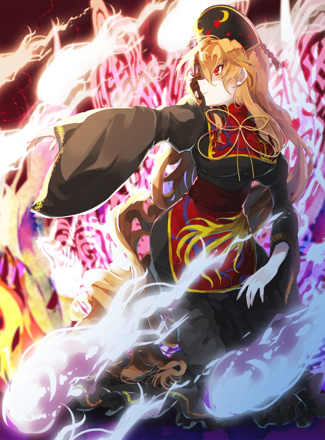 dress, junko, touhou, yakusuke