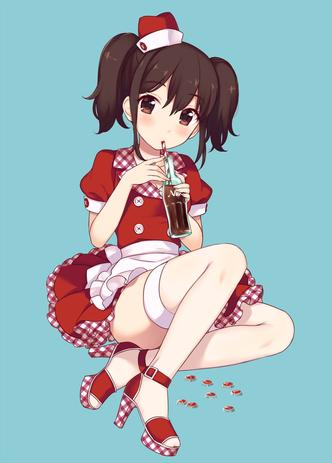 dress, heels, maki_(natoriumu), thighhighs