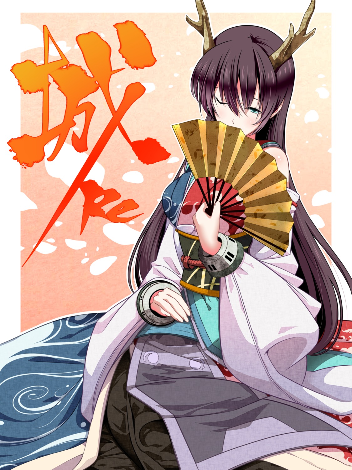 horns, kagoshima_(oshiro_project), kimono, oshiro_project, tsukumo