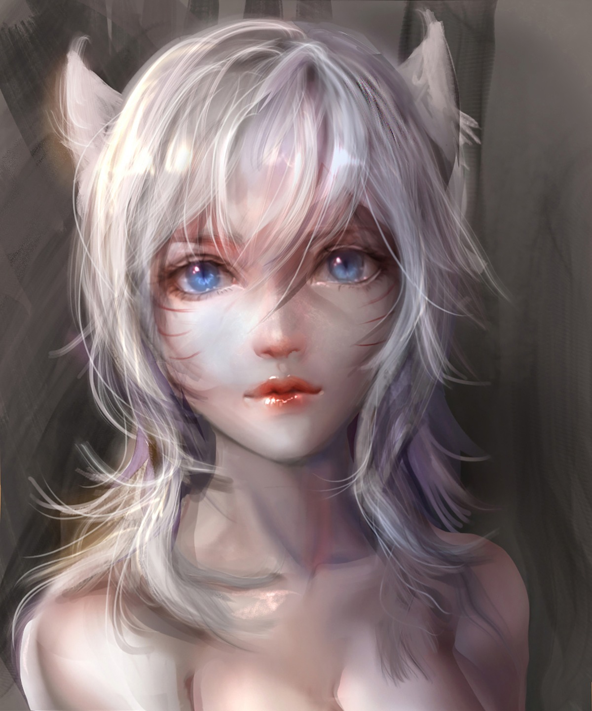 ahri, animal_ears, league_of_legends, sangrde