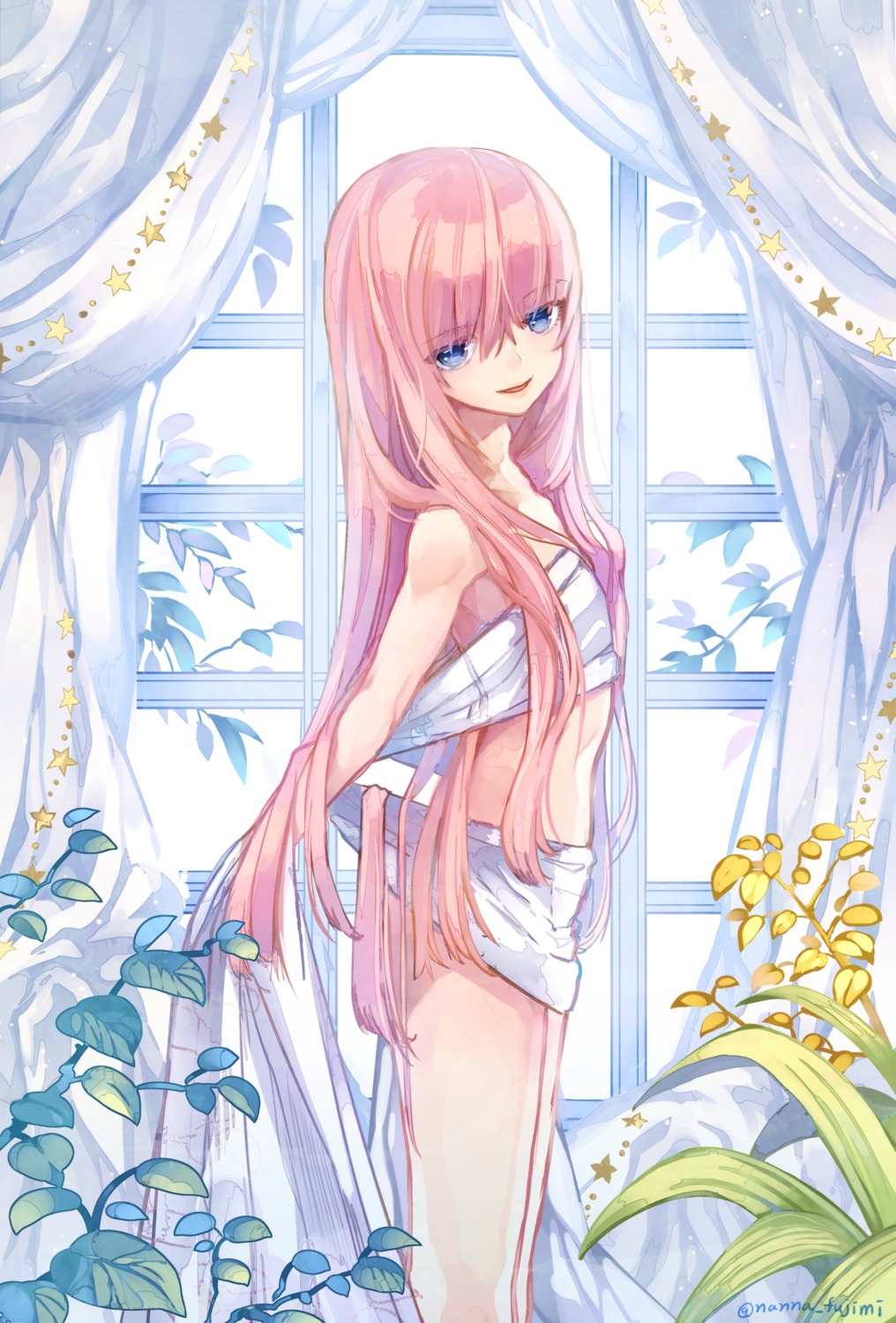 fujimi_nanna, naked, sheets