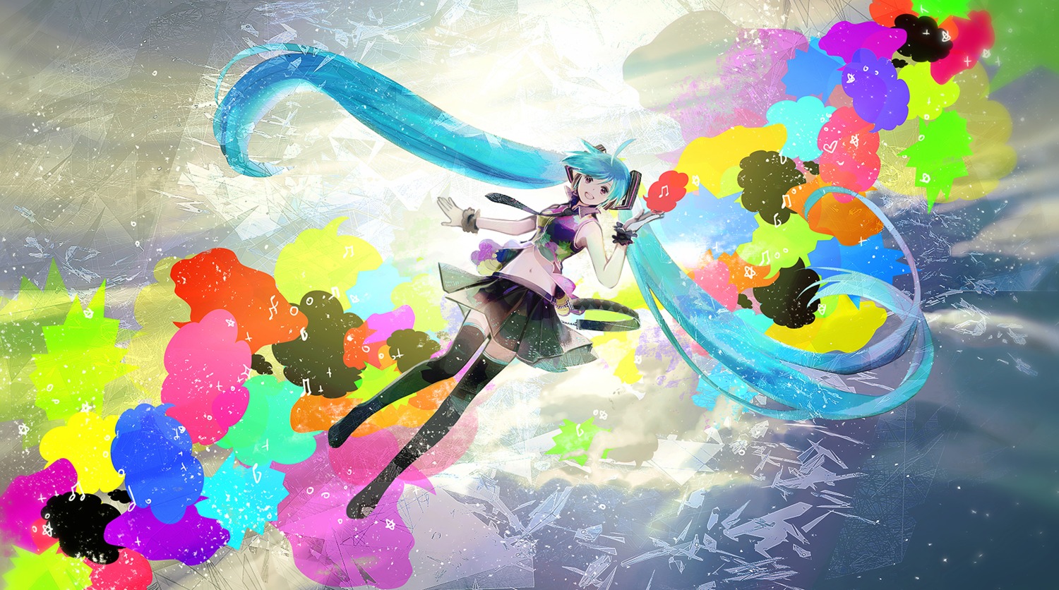 chris, hatsune_miku, tell_your_world_(vocaloid), thighhighs, vocaloid