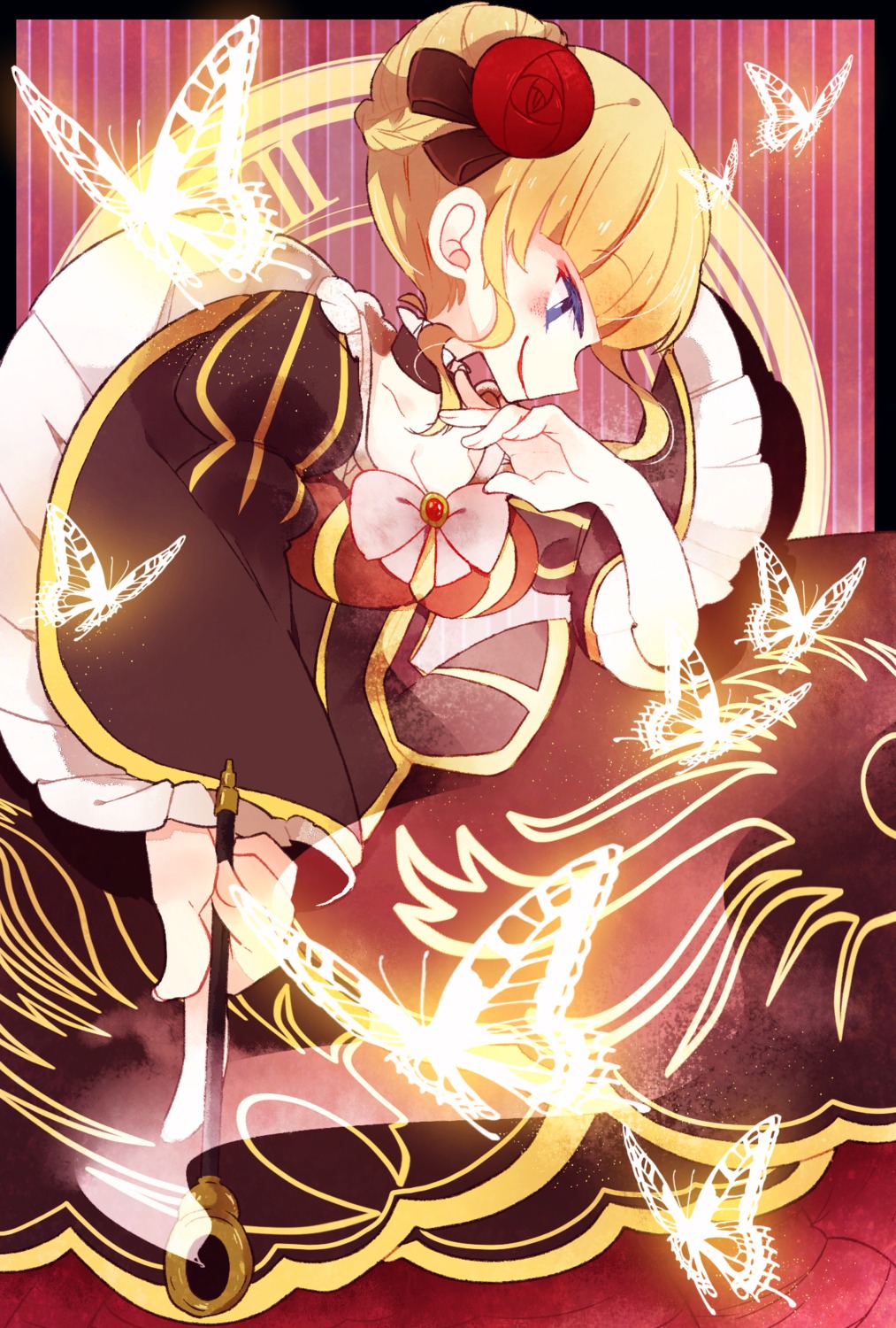 beatrice, cleavage, dress, ponita, umineko_no_naku_koro_ni
