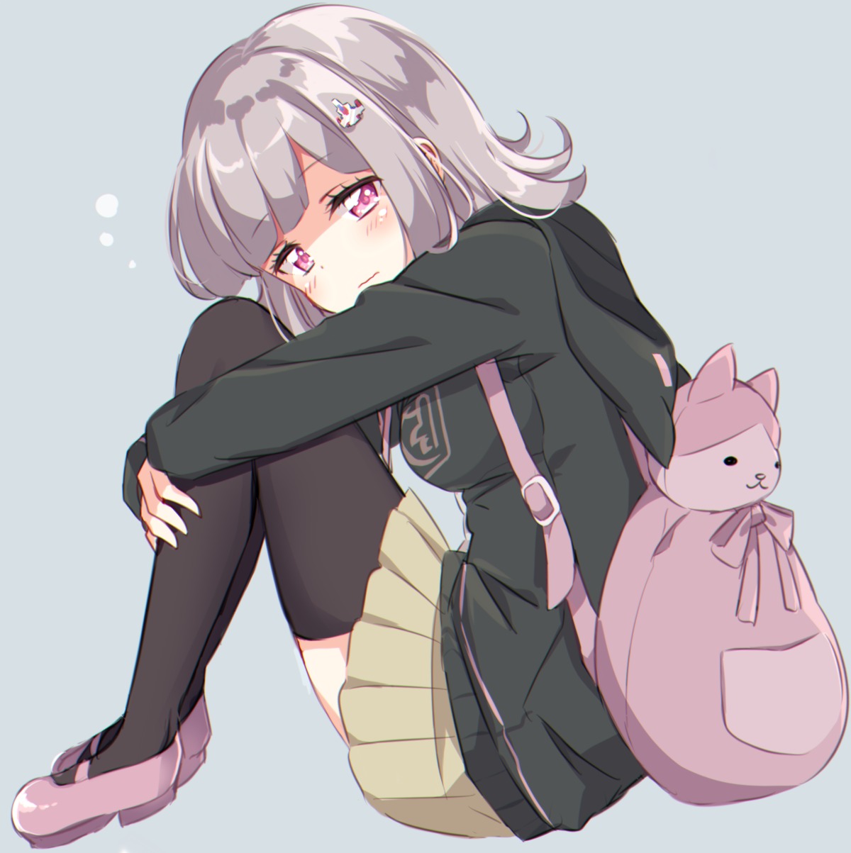 dangan-ronpa, dangan-ronpa_2, kobeni, nanami_chiaki, sweater, thighhighs