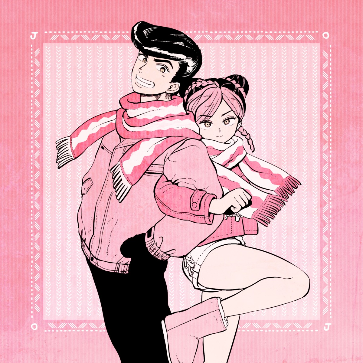 higashikata_jousuke, jojo_no_kimyou_na_bouken, jojo_no_kimyou_na_bouken_part_4:_diamond_wa_kudakenai, jojo_no_kimyou_na_bouken_part_6:_stone_ocean, kuujou_jolyne, shira_(busi)