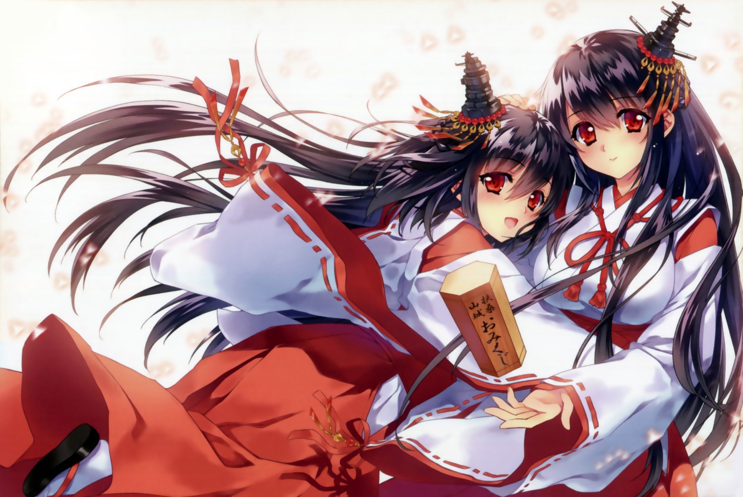 carnelian, fusou_(kancolle), kantai_collection, miko, yamashiro_(kancolle)