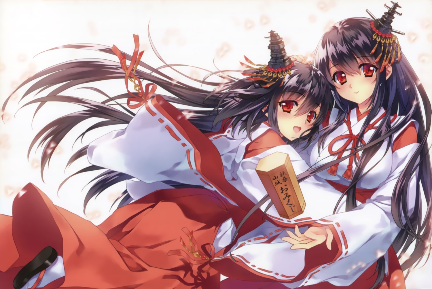 carnelian, fusou_(kancolle), kantai_collection, miko, yamashiro_(kancolle)