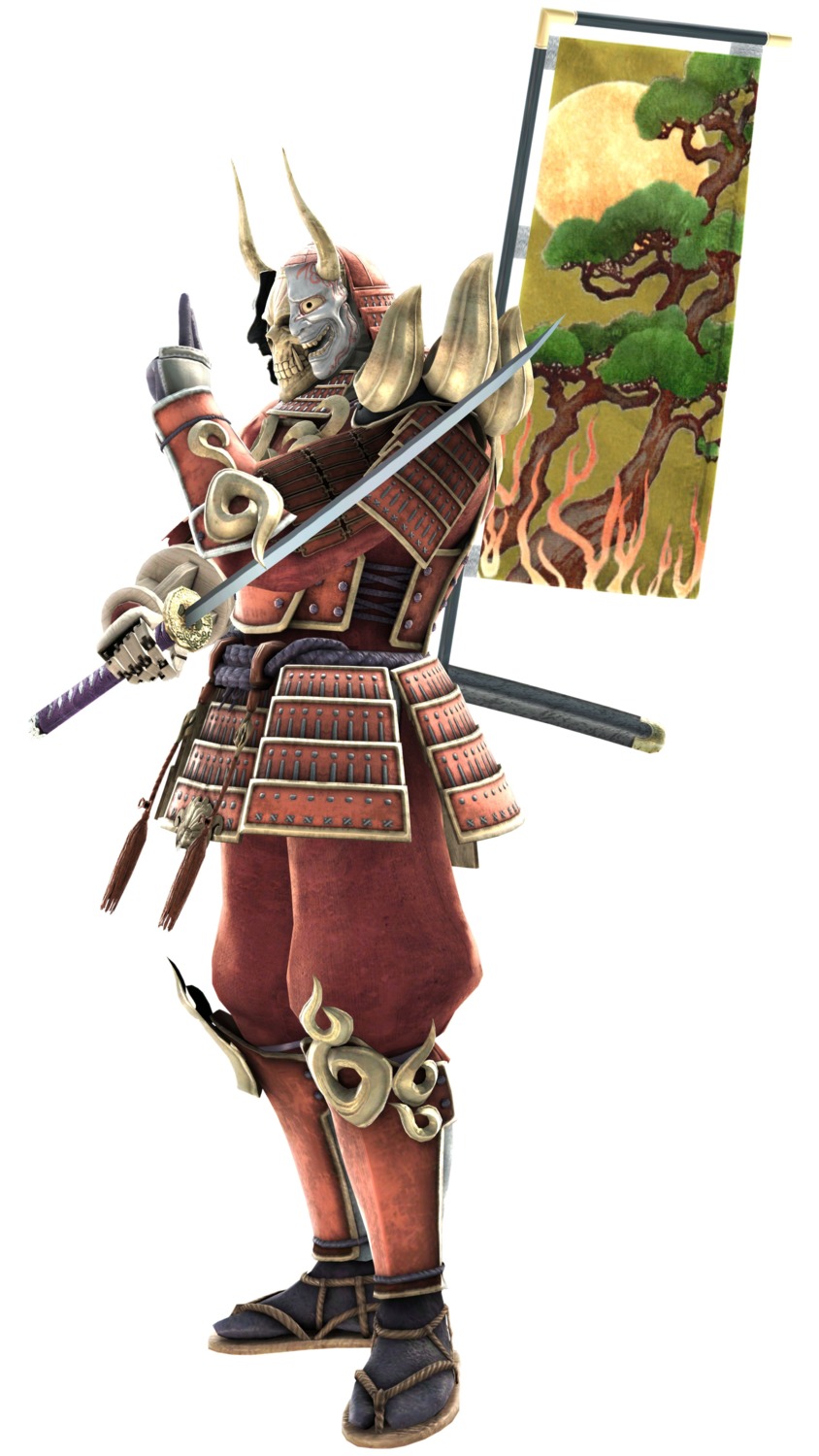 armor, japanese_clothes, male, soul_calibur, soul_calibur_v, sword, weapon, yoshimitsu