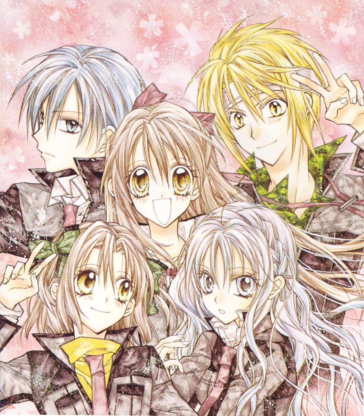 amamiya_ushio, ichinomiya_yoshitaka, otomiya_haine, shinshi_doumei_cross, tanemura_arina, tougu_takanari, trap, tsujimiya_maguri