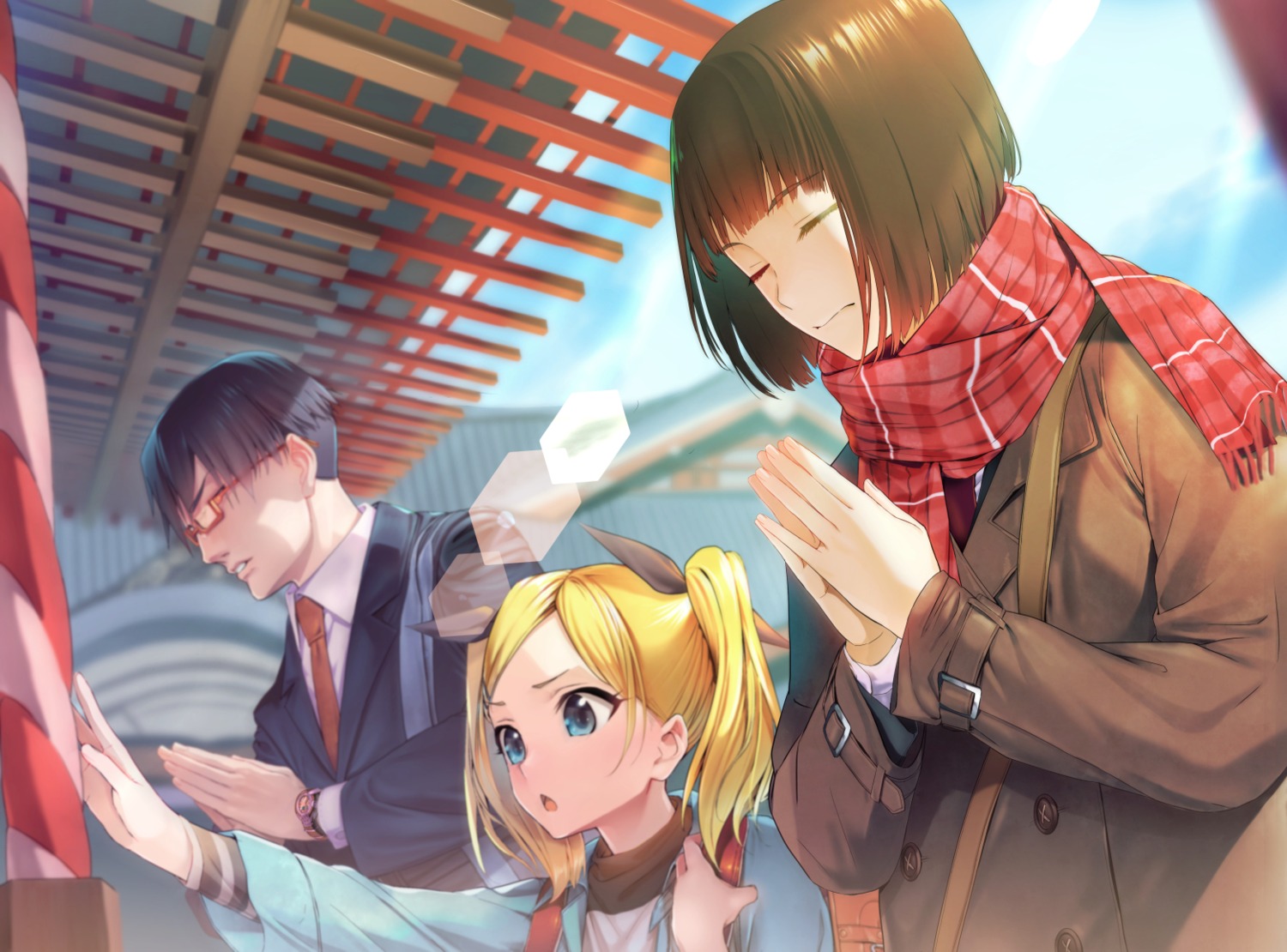 megane, seifuku, shirobako, ts422, yano_erika