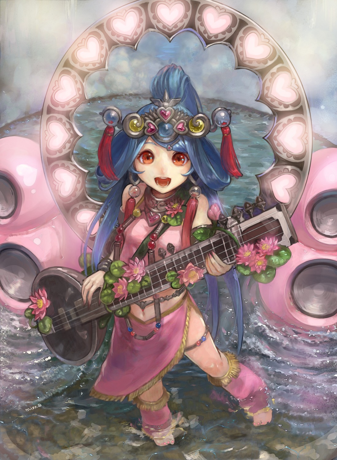 guitar, lord_of_vermilion, mizore_akihiro, wet
