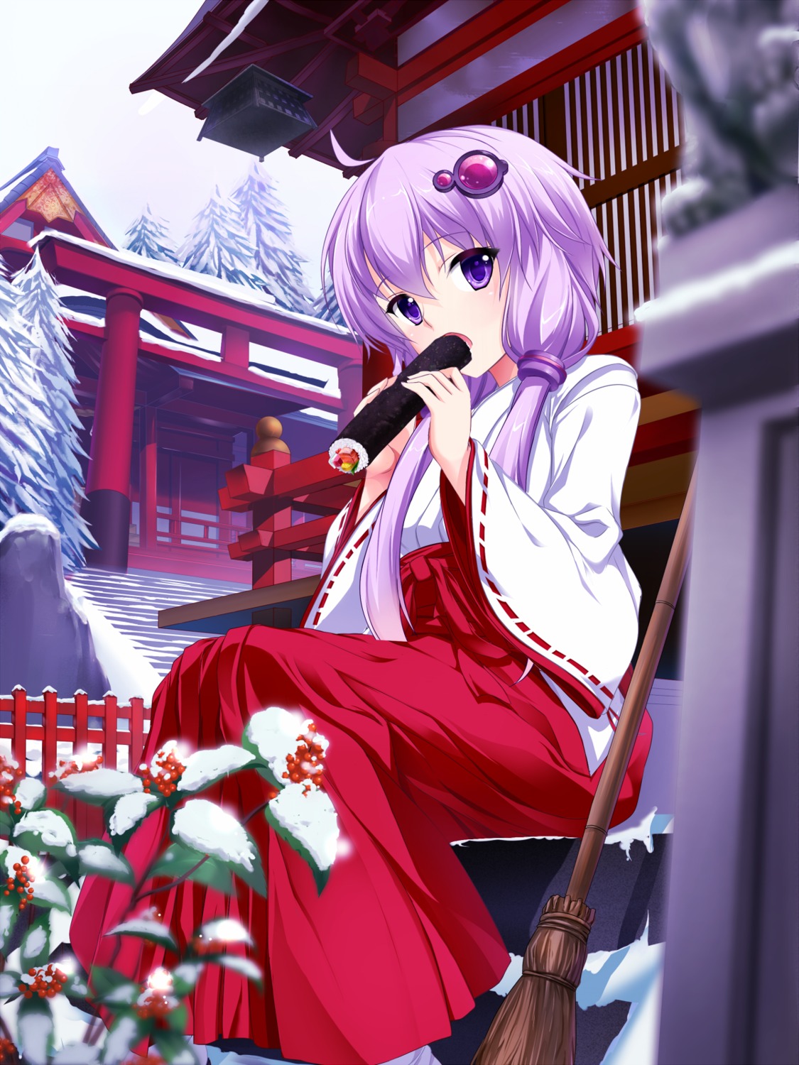 bug, miko, vocaloid, yuzuki_yukari