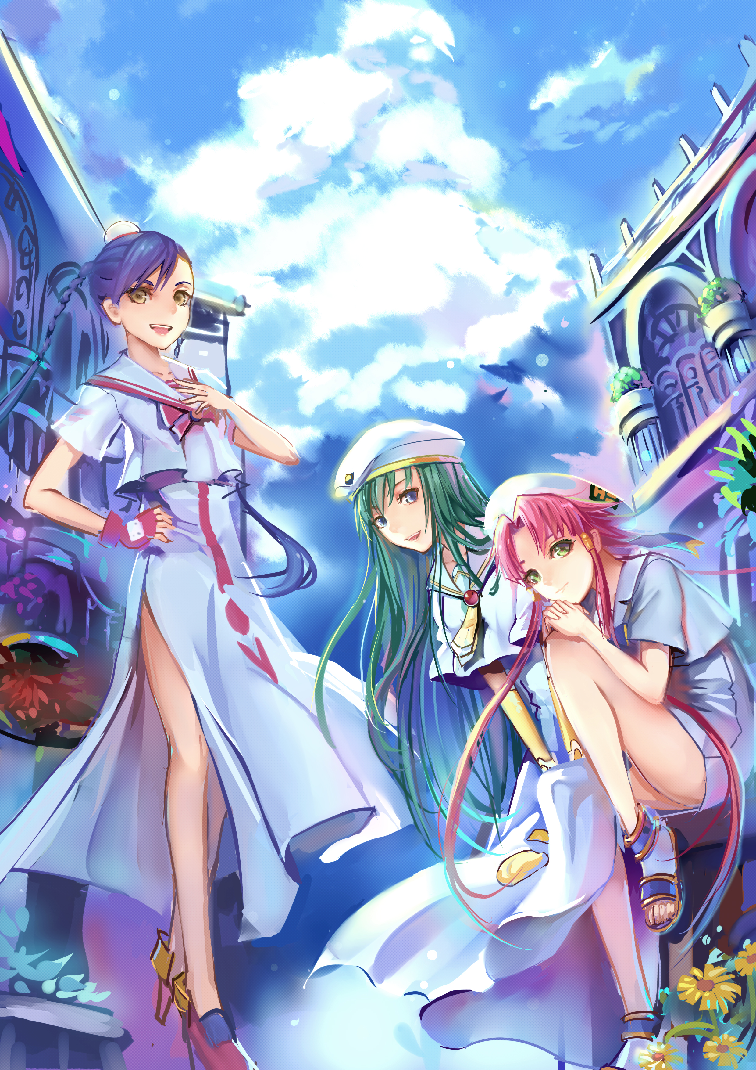 aika_granzchesta, alice_carroll, aria, heels, magicxiang, mizunashi_akari, seifuku