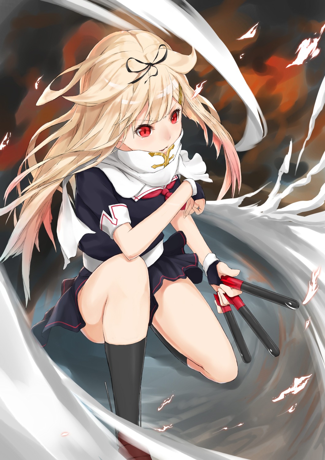 aizawa_masaya, kantai_collection, seifuku, yuudachi_(kancolle)