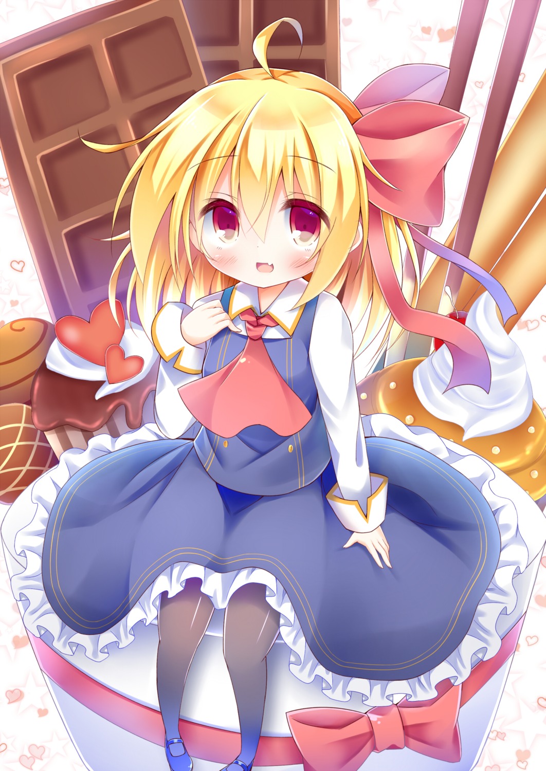 dress, esureki, pantyhose, rumia, touhou