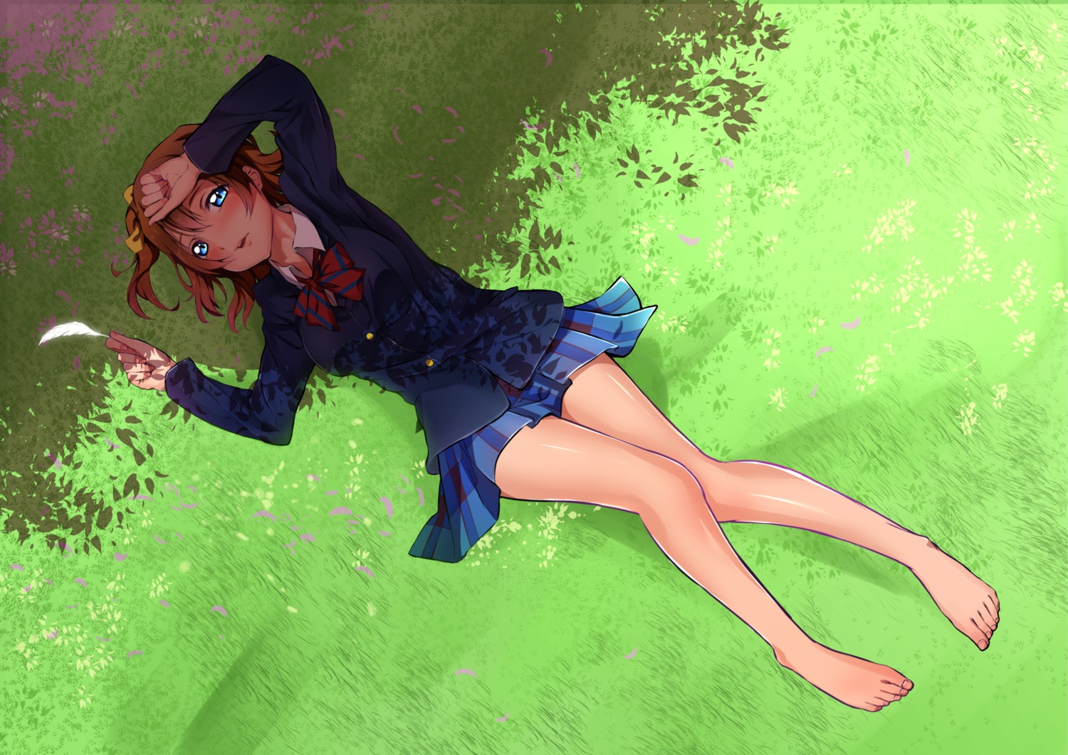 kousaka_honoka, love_live!, love_live!_(series), seifuku, yuuki_(nijiiro_palette)
